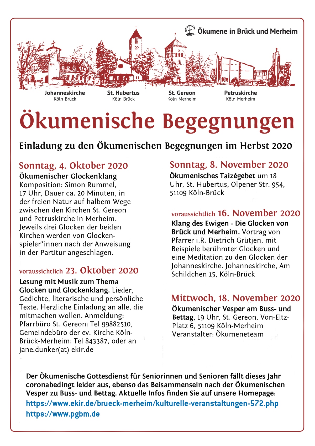 Ökumenische Begegnungen 2020