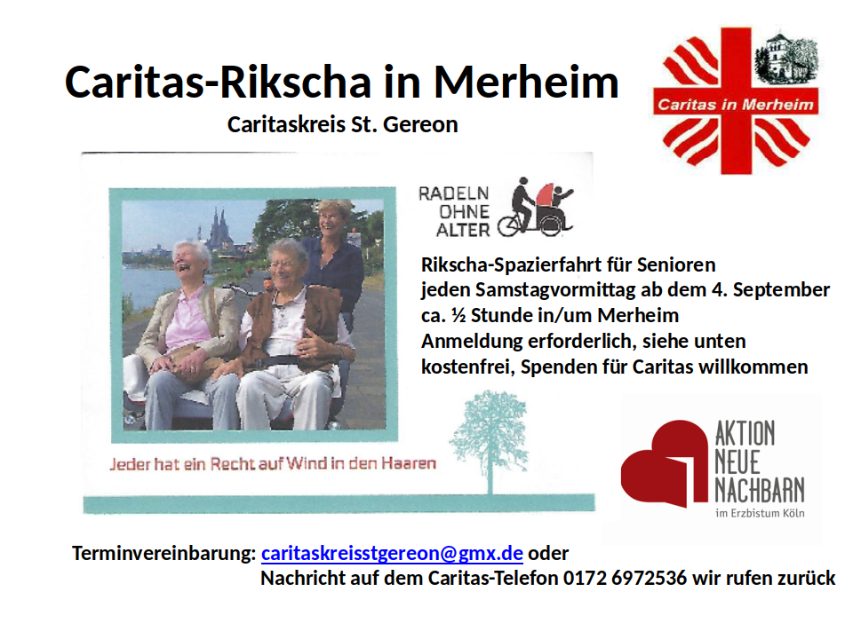 Caritas-Rikscha Anmeldung